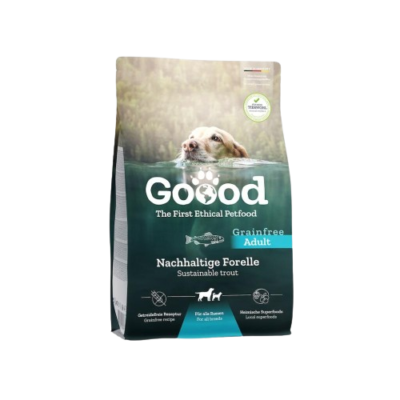 Goood - Can Adult All Breed Forelle 10kg - Hochverdauliches Hundefutter mit nachhaltiger Forelle für mittlere und grosse Hunde