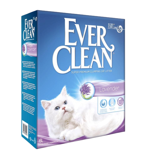 Ever Clean - Lavender 6L + 10L Everclean Lavender Katzenstreu - Verströmt einen frischen Duft, wenn es darauf ankommt.