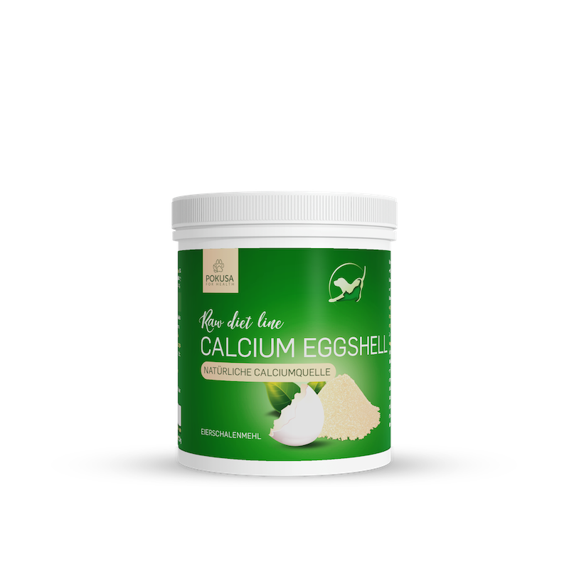 Pokusa - RawDietLine Calcium Eierschalenmehl -  für Hunde und Katzen - unverzichtbar bei einer B.A.R.F. Diät, Hundediät, Barfbedarf, Barfzusatz, barfen, Einzelfuttermittel, Pokusa_for_helath