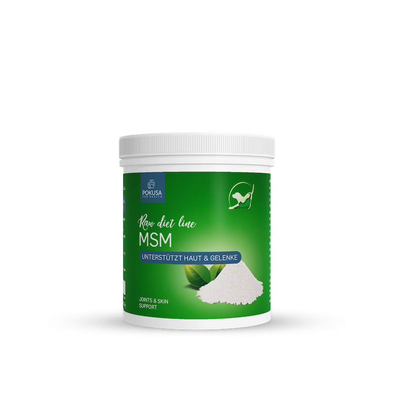 Pokusa - RawDietLine MSM für Hunde und Katzen, MSM, Ergänzungsmittel für Hunde und Katzen, Barfzubehör, Barfbedarf, Pokusa_for_health