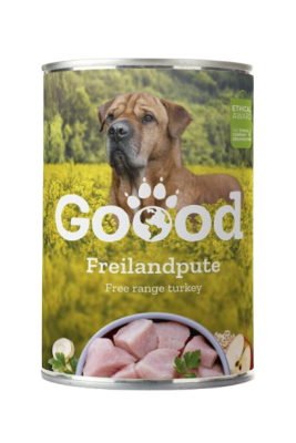 Goood - Can Adult Pute 400g - Natürliches und fettarmes Nassfutter mit allen wichtigen Nährstoffen