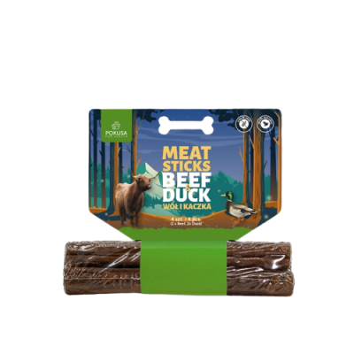 Pokusa - Feel The Wild - Meat Sticks - 2 x Rind & 2 x Ente