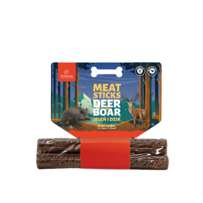Pokusa Feel The Wild - Meat Sticks - 2 x Hirsch & 2 x Wildschwein
