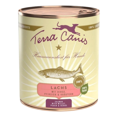 Terra Canis, Classic, getreidearm, Lachs mit Hirse, Nassfutter, Hundefutter