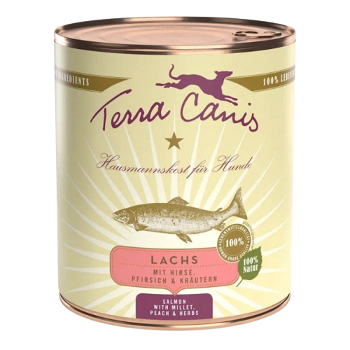 Terra Canis, Classic, getreidearm, Lachs mit Hirse, Nassfutter, Hundefutter