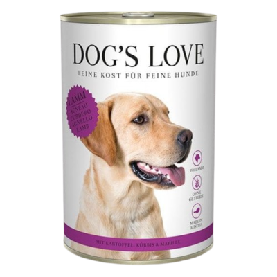 DOG'S LOVE - Lamm Kartoffeln, Kürbis und Aprikose 400g