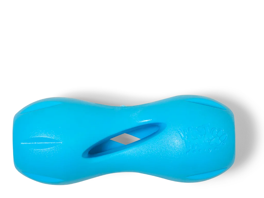 West Paw - Qwizl small 14.5 cm Blau  - FÜR STARKE KAUER GEBAUT