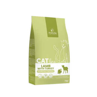 Pokusa - Trockenfutter für Katzen CatLine Lamm mit Pute 3kg