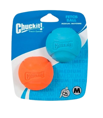 Chuckit - fecht Ball - medium - 2 farbig Ø 6,5 cm