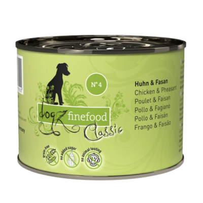 dogz finefood - classic No.04 Huhn & Fasan 6x200g