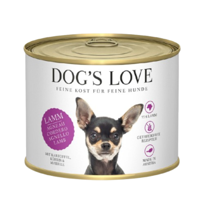 DOG'S LOVE - Lamm Kartoffeln, Kürbis und Aprikose 6x200g