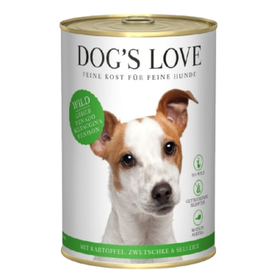 DOG'S LOVE - Adult Wild mit Kartoffel & Sellerie 6x400g
