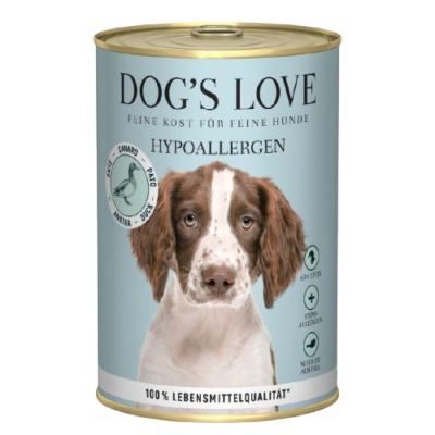 DOG'S LOVE - Hypo Ente mit Topinambur & Karotten 6x400g
