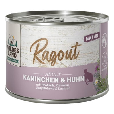 Wildes Land - Fel Adult Ragout Kaninchen + Huhn 6x 180g