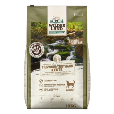 Wildes Land Paw Print - Adult Tierwohl-Truthahn + Ente 10kg