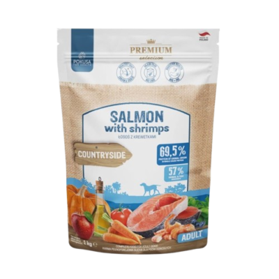 Pokusa - Lachs mit Garnelen 1kg Trockenfutter