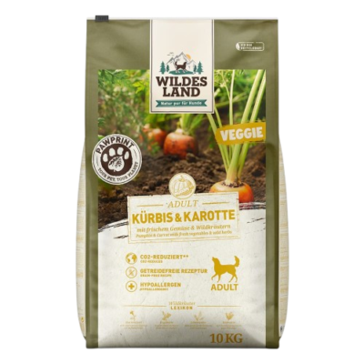 Wildes Land Paw Print - Adult Veggie - Kürbis + Karotte 10kg