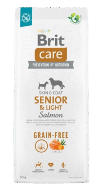 Brit Care - Senior + Light Grain Free - Lachs -12kg