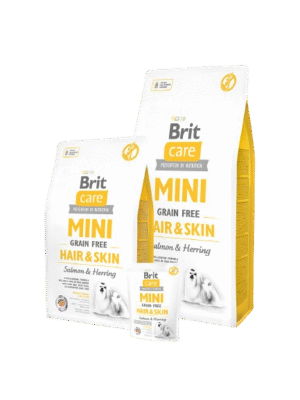 Brit Care - Can Mini Hair & Skin, Lachs + Hering